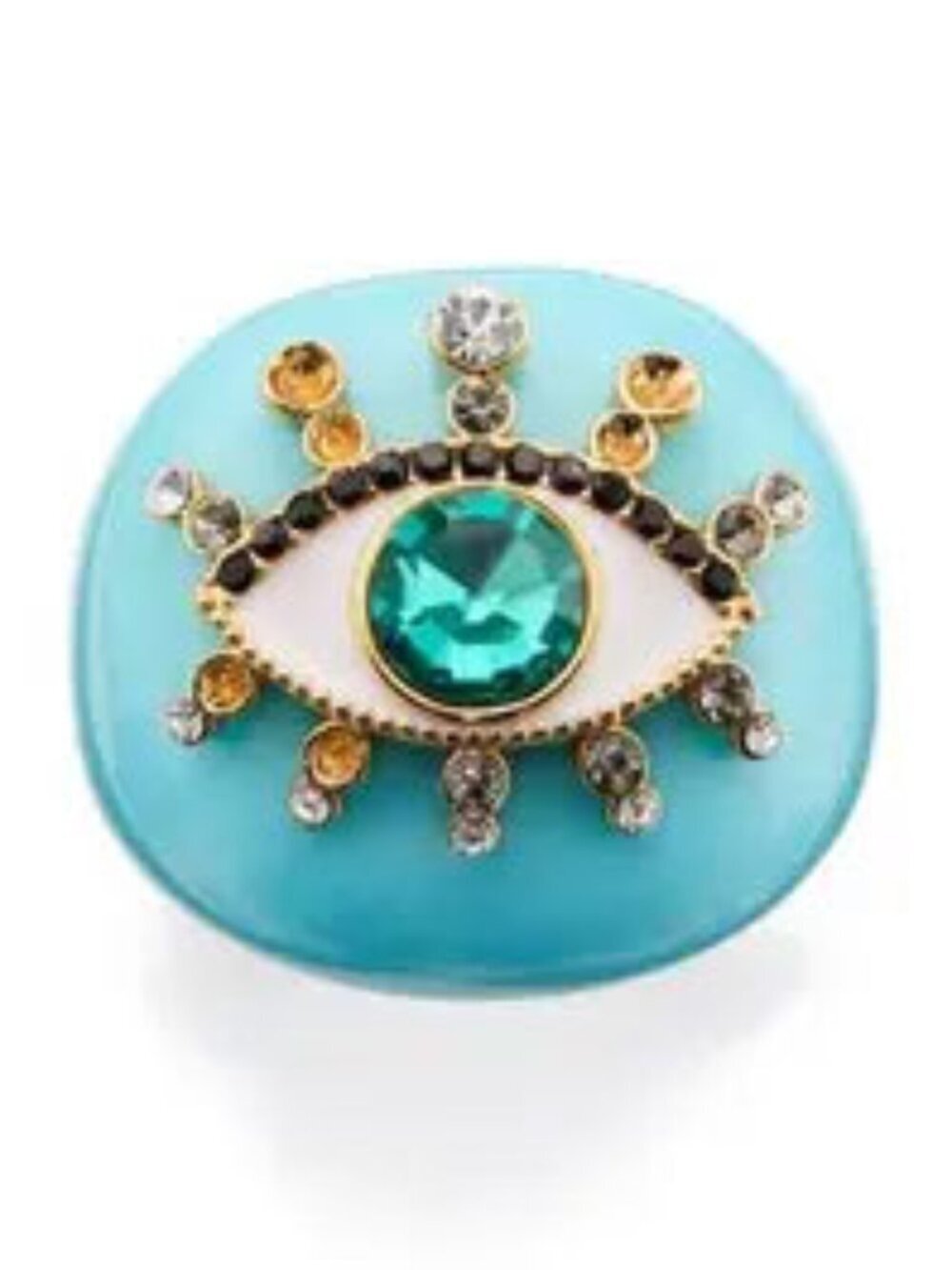 KURT GEIGER LONDON EVIL EYE DOME COCKTAIL RING - Picture 2 of 2